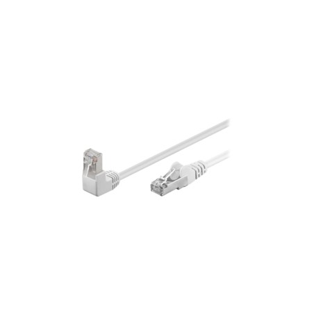 Goobay RJ45 CAT 5e Angled F/UTP CCA 1m White